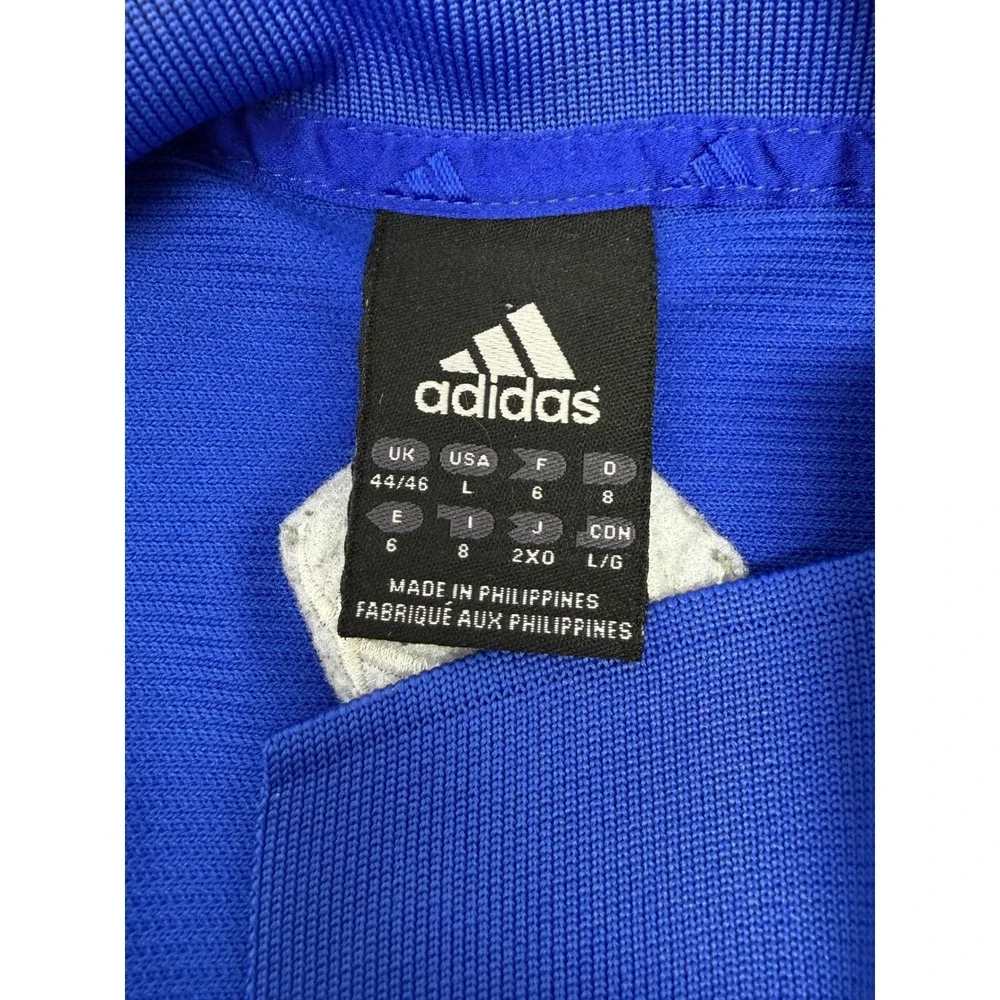 Adidas ClimaCool‎ Royal Blue 3-Stripe Golf Polo - Men's Large